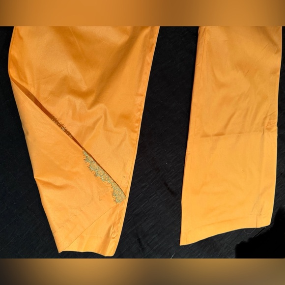 NWT LIA KES NEW YORK Orange Pants with Silk Lining. SIZE: 4 - Picture 7 of 14